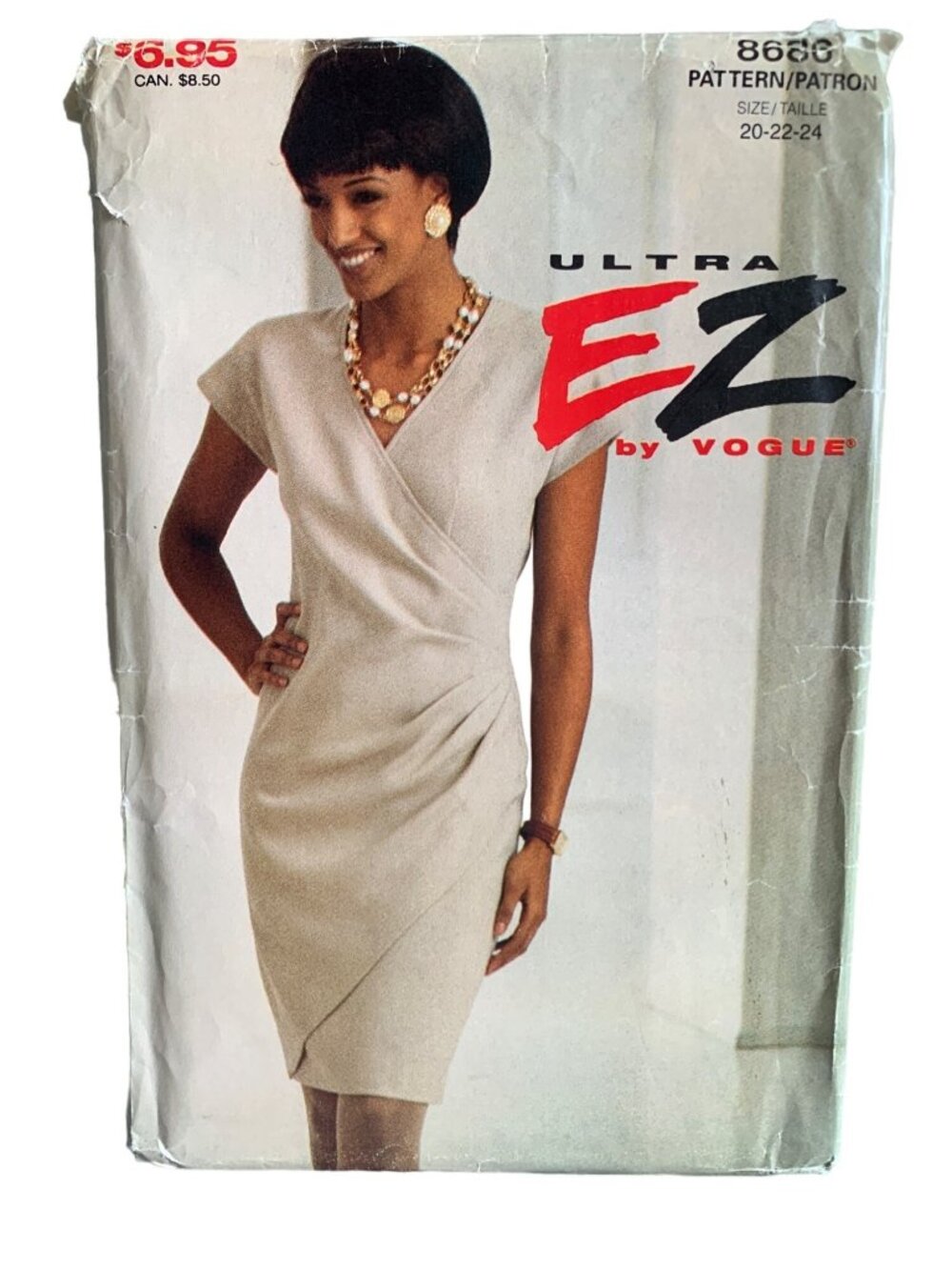 Ultra EZ By Vogue Womens Dress Pattern 8668 Size 20-22-24 Uncut